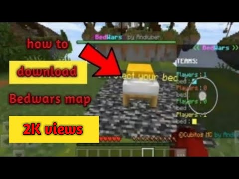 How to download bedwars map in minecraft pe/bedrock edition - YouTube