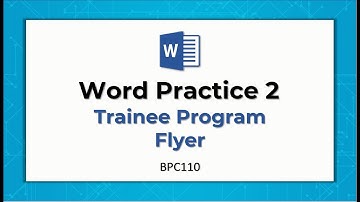 BPC110 Word Practice 2