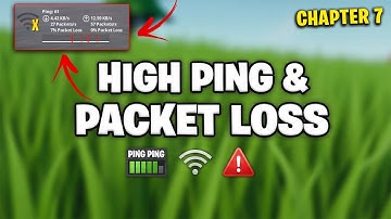 FIX High Ping & Packet Loss in FORTNITE Chapter 7 Season 1!