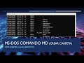 Crear carpetas con MS DOS comando MD.