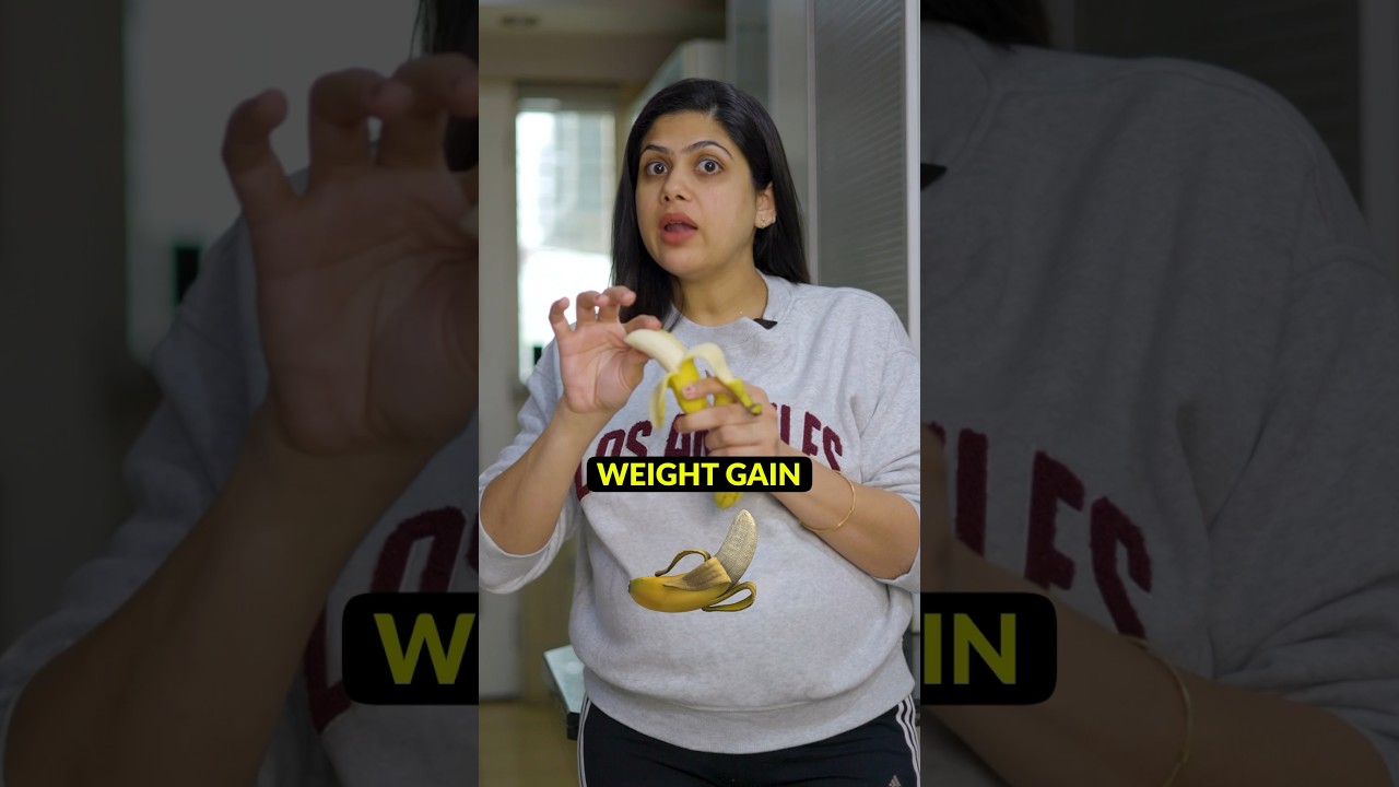 Kya Banana🍌 se weight gain hot hai? #fitness #health #fit