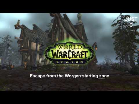 Escape from the Worgen starting area - World of Warcraft 7.3.5