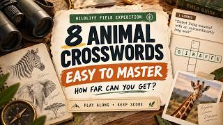 8 Mini Crosswords From Easy to Master — Can You Solve All 8? #crossword, #minicrossword, #wordpuzzle