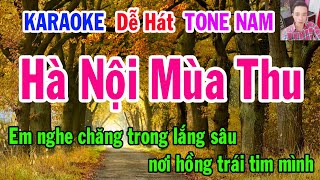 Karaoke Hà Nội Mùa Thu Tone Nam Nhạc Sống Gia Huy Karaoke