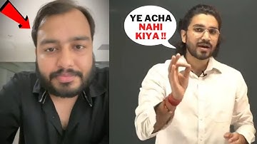 @ShortssMotivation VS @AmanDhattarwal Controversy 😱 |- Physics Wallah Vs Apni Kaksha #shorts