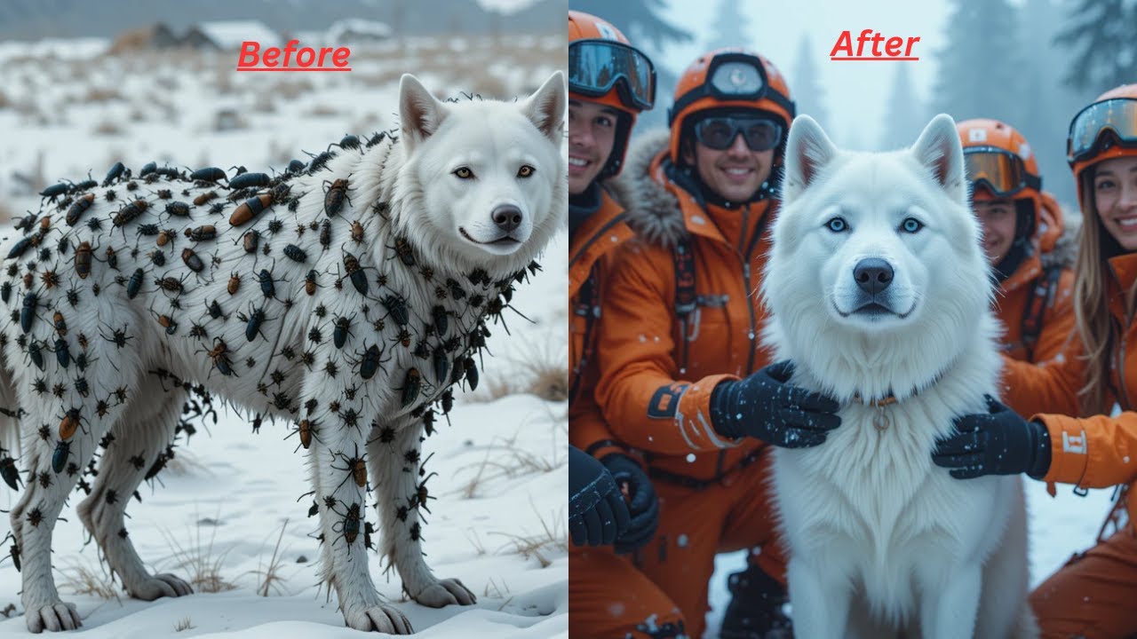 Heartwarming Rescue: White Dog vs Insect Infestation | Part 2 ...