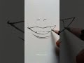 Draw anime smile face ✨(very easy) #smile #animedrawing #anime #art #shortvideo