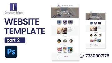 Simple Website Template Template Design In Photoshop Part2 _Basic UI