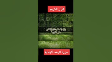 سورة الرعد الآية 6#قران_كريم #لايك_متابعه_اكسبلور #Quran #قران_كريم #اكسبلور
