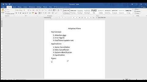 DSP - Adaptive Filters | 21-TE-82 |