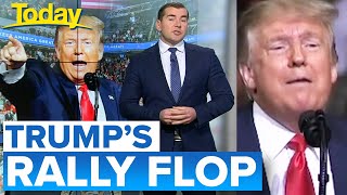 Trump's Tulsa rally flops after pranksters inflate crowd expectations | Today Show Australia