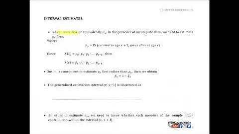 Chapter 6: Interval Estimates (Part 1/2)