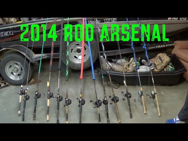 best bass fishing rod and reel 2014 2014 Rod and Reel Arsenal - Bass Fishing