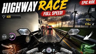 Highway Race - Full Speed 🏍️😱 | #sadstatus #gaming #trending #fyp  screenshot 4