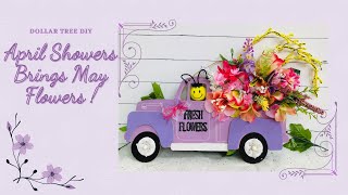 April Showers Brings May Flowers | Spring DIY | Farmhouse Decor DIY | Dollar Tree DIY | Sun's Arts