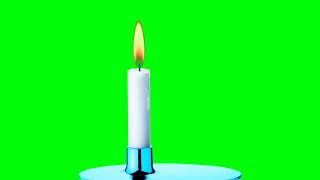 Green screen Lilin | candle light for your video background | mentahan lilin menyala