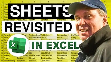Excel - Sheets Revisted: Episode 1497