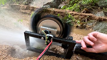 ✅Mini HYDROELECTRIC power station on a stream from a HOVERBOARD ⚡️Pelton turbine on a 3D printer⚡️