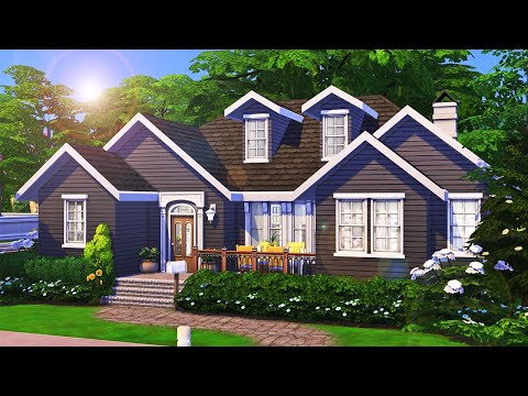 One Story Base Game Home || The Sims 4 Family Home: Speed Build