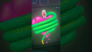 Heart protector #procreatepainting #digitalart #artists #ethereal #art # #snake #procreateart