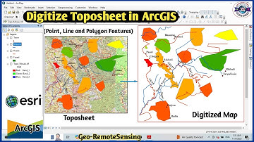 How to Digitize Toposheet in ArcGIS | Area Calculation in ArcGIS | Step by Step