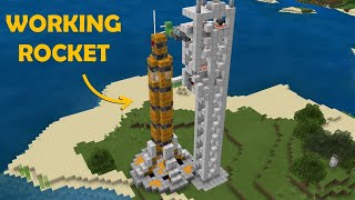A Giant, Working Rocket - Minecraft Bedrock [MCPE, Win10, Console] @GoggledGecko