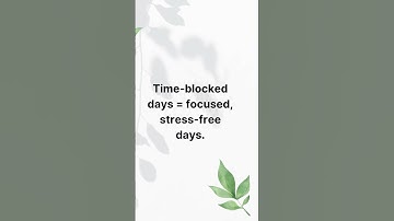 Time-Blocking: The Productivity Trick That Actually Works ⏳ #shorts