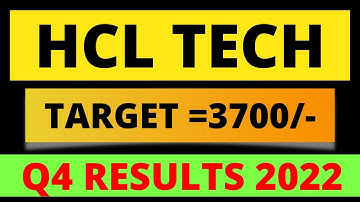 hcl tech q4 results 2022, hcl tech share latest news, hcl tech q4 results, hcl technologies share