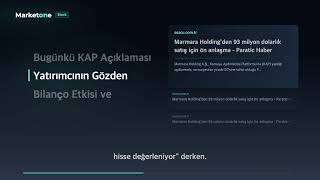 Marmara Holding 93 Milyon Dolarlık Çıkışı | 3 Ay Önce Kararlaştırılan MOU Bağlayıcı Değil