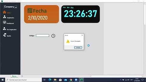 Control de entrada de empleados excel
