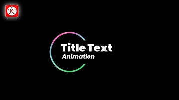 Cool Title Animation In Kinemaster | Text Animation Tutorial