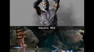 Mortal Kombat Mobile Gameplay MK1 KENSHI X-RAY / Fatal Blow vs Smoke MK1 Comparison