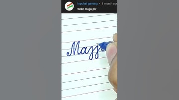 Majju - Beautiful name in Cursive writing | Cursive writing for beginners | #shorts
