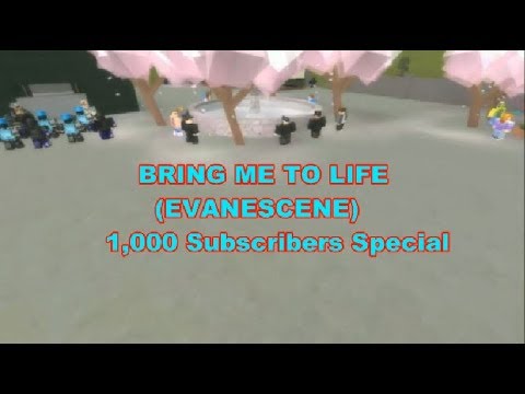 Bring Me To Life Evanescence Roblox Fan Music Video 1k Subscribers Special - 