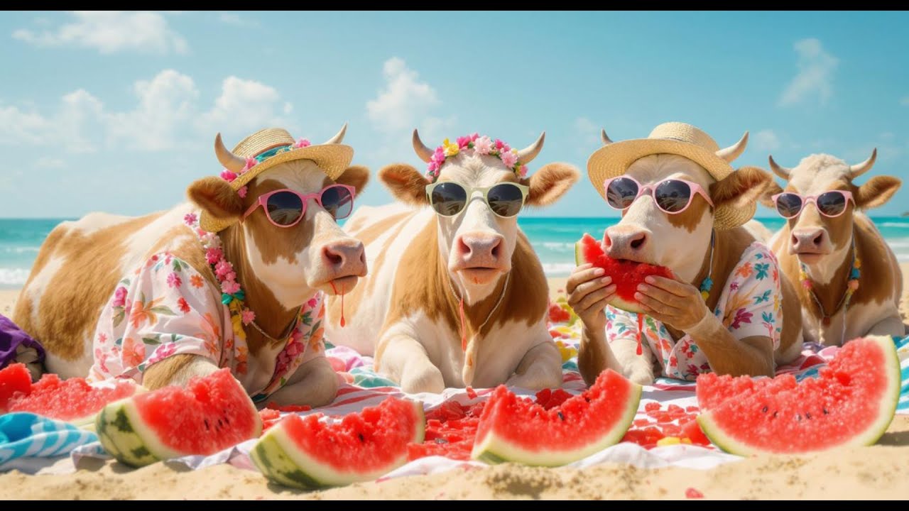 Epic Farm Rave 2025 | Funny DJ Cows, Dancing Animals, Cow Disco Mix ...