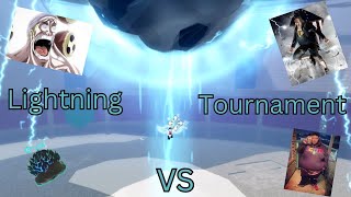 Using Lightning in tournament! | Fruit Battlegrounds