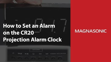 How to Set an Alarm on the Magnasonic CR20 USB Charging Projection Alarm Clock Radio