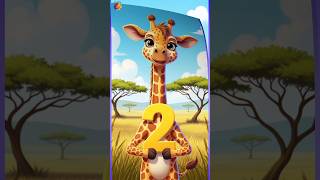 Backward counting fun song with Giraffe #kidslearning #staylittlechannel