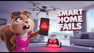 Stella vs The Smart Home: 15 Hilarious AI Fails (Full Series) 🐿️📱 | Veo 3D Animation