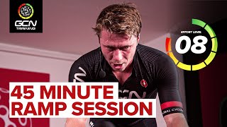 45 Minute Indoor Cycling Ramp Workout | From Threshold To Sprints! screenshot 3