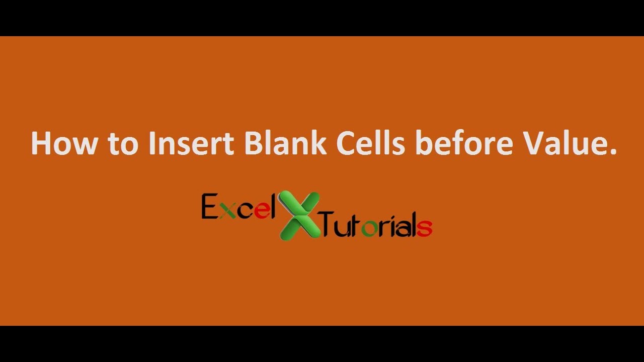how-to-insert-blank-cell-before-value-excel-trick-youtube
