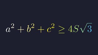 The Most Beautiful Triangle Inequality |  Olympiad Math