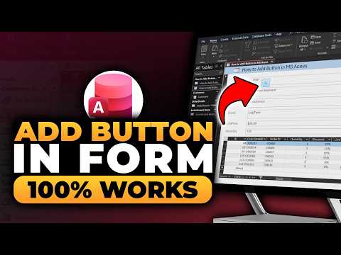How To Add Button in MS Access Form (𝟮𝟬𝟮𝟲) | 100% WORKS | NO Yapping, To The Point! | FAST & EASY