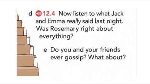 ENGLISH FILE pre-intermediate - 12B Think before you speak. ex. 12.4