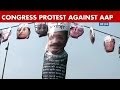 Congress' Poll Khol protest AAP,