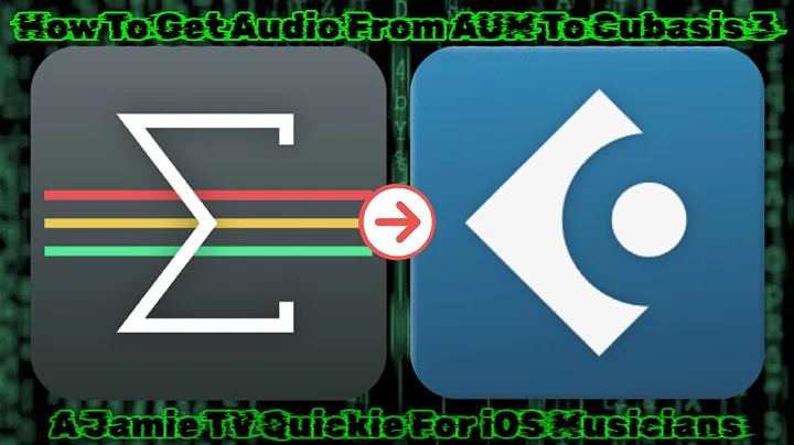 How To Record Audio From AUM To Cubasis 3 Explaine...