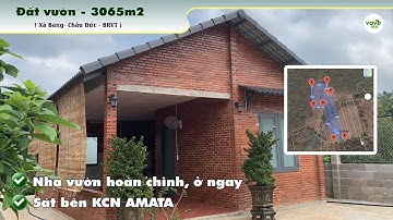 B209 - (5,6 tỷ) Bán nhà, vườn trái cây hoàn chỉnh, 300m2 thổ cư, vào ở ngay Xà Bang, Châu Đức, BRVT