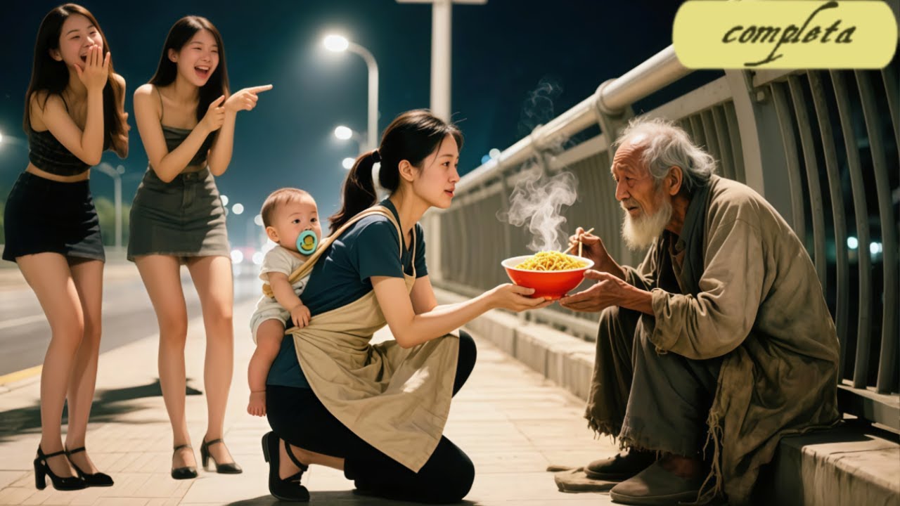 Mendigo se muere de hambre¡de repente madre soltera le dio un plato fideo!¡ahora su hijo CEO la ama!