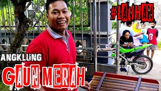 Gaun merah / versi Angklung - SONIA | lagu baper di koplo in jadi ajip ajip... [angklung borneo]