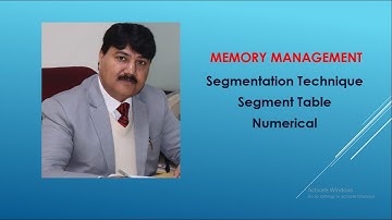 Segmentation Technique||Segment Table||Segmentation Numerical ||Logical address Vs Physical Address
